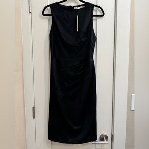 NWT Alice + Olivia black wool sleeveless dress